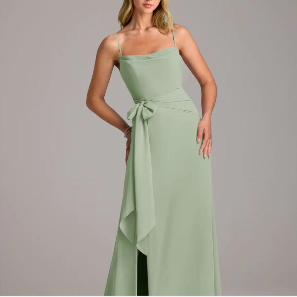 Azazie Tahlia Dress Dusty Sage